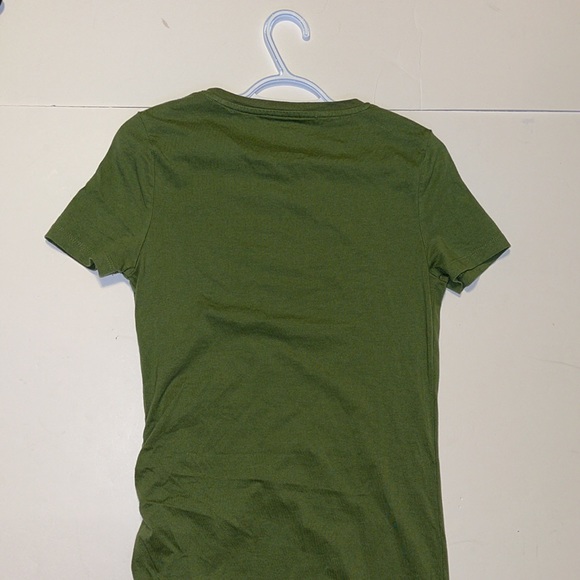 Design Lab Green Short Sleeved Stretch Cotton Dress - Women’s Size Medium - Picture 4 of 7